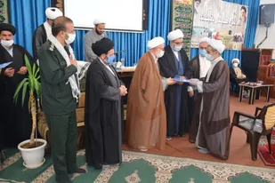 تجلیل از طلاب ایثارگر شهرستان شاهرود+ تصاویر