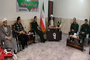 دیدار معاون هماهنگ کننده دفتر نمایندگی ولی فقیه در سپاه انصارالحسین(ع) با امام جمعه قهاوند