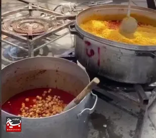 توزیع ۲۰۰ پرس غذای نذری به یاد شهدای مقاومت &nbsp;