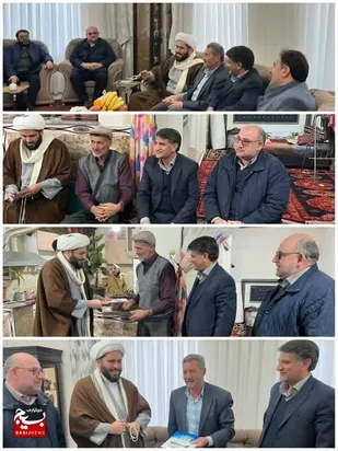 دیدار رئیس بنیاد شهید و امور ایثارگران شهرستان اردبیل با جانبازان معزز به مناسبت اعیاد شعبانیه
