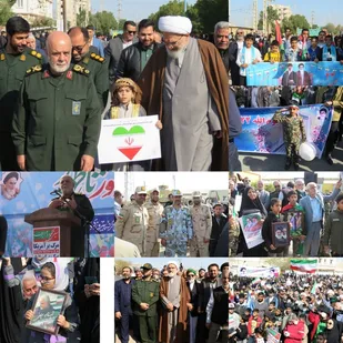 راهپیمایی پرشور۲۲بهمن ماه با حضور همه اقشارمردم در آبادان برگزار شد