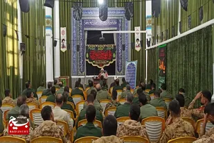 برگزاری مراسم سوگواری ایام فاطمیه در سپاه ناحیه رزن +تصاویر