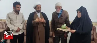 تقدیر از همسر شهید منا به مناسبت روز تکریم مادران و همسران شهدا در تنگستان