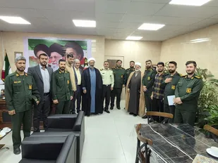 دیدار فرمانده ناحیه مقاومت بسیج امام هادی (ع)، با فرمانده و جانشین انتظامی استان البرز
