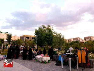 بازارچه اقتصاد مقاومتی در بوستان کتاب برپا شد