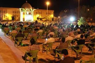 مراسم سالگرد امام خمینی (ره) در جوار شهدای گمنام دانشگاه آزاد لامرد