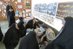 برپایی میز خدمت کانون بسیج جامعه پزشکی زاهدان