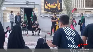 برپایی تعزیه خوانی و نمایشگاه محرم به همت خواهران بسیجی شاهرود+ تصاویر