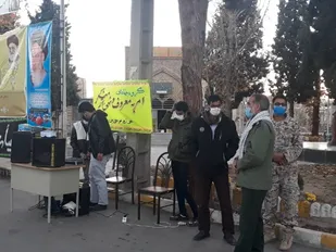 بازدید جانشین سپاه شهرستان کوهبنان از ایستگاه سلامت