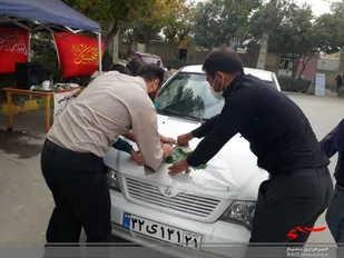 برپایی ایستگاه صلواتی ماشین نویسی در شهر غلامان