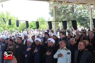 مردم باروق در سوگ آیت&zwnj;الله رئیسی تجمع کردند