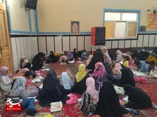 دوره آموزش &laquo;نقاشی خلاق&raquo; در پایگاه شهید لطفی نیاسر قم