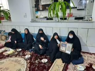 تجلیل از مادر شهید حیدری در دهستان چاهک