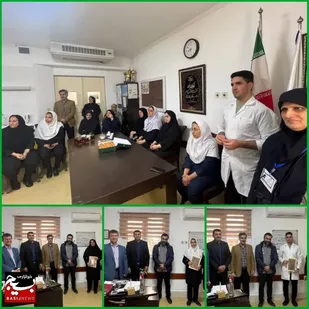 تجلیل از پرستاران توسط دادستان و مدیر کانون بسیج حقوقدانان نوشهر