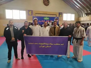 حضور تیم کاراته سپاه حضرت سیدالشهدا(ع) درمسابقات کاراته انتخابی سپاه کشور