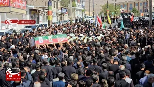 شهید حادثه تروریستی ایرانشهر در کوهسرخ تشییع شد