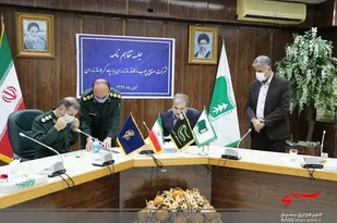 امضای تفاهم نامه همکاری سپاه کربلا و شرکت چوب و کاغذ مازندران