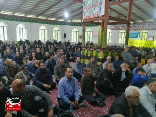 مراسم یادواره ۳۴ شهید دهستان سه هزار تنکابن برگزار شد