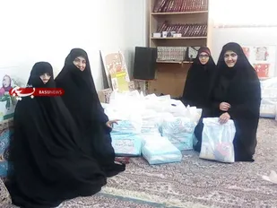 کمک های سازمان بسیج خواهران اقشار و متخصصین سپاه تهران بزرگ به سیل زدگان کشور