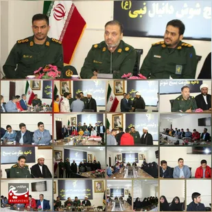 دیدار جمعی از دانش آموزان شوش با فرمانده سپاه این شهرستان