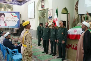 آیین تجلیل از سربازان  سپاه ثارالله به مناسبت روز سرباز