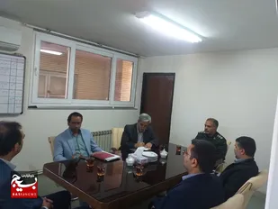 نشست تخصصی مدیر سازمان بسیج مهندسین صنعت و معدن استان با معاون توسعه و برنامه ریزی فرمانداری شاهرود
