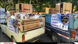 ۷۰ سری جهیزیه به زوجین نیازمند در درگز اهدا شد
