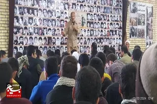 تجدید میثاق دانش آموزان پسر شهرستان دشتی با شهدای یادمان والفجر ۸و دشت ذوالفقاری