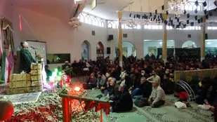 مراسم سالگرد تدفین شهید گمنام در گروه پدافند هوایی ۱۰ محرم شاهرود+ تصاویر