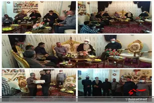 دیدار بسیجیان با رزمنده دفاع مقدس در روستا اروانه