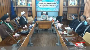 دیدار حجت الاسلام رستگار با مسئول دفترنمایندگی ولی فقیه در هلدینگ نیرو قرارگاه خاتم الانبیا