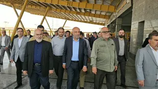تجدید میثاق وزیر تعاون با شهدای دفاع مقدس در یادمان شلمچه