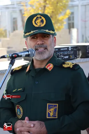 مراسم صبحگاه مشترک به مناسبت هفته بسیج در ناحیه مقاومت بسیج شیروان برگزار شد