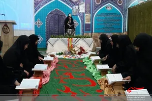 محفل انس با قرآن در محله اسلامی کریم اهل بیت (ع) سرخه برگزار شد