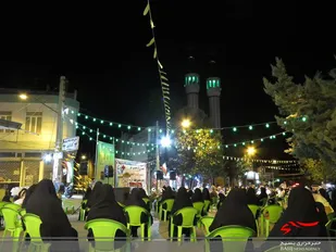 آیین جشن غدیرخم در عجب شیر در فضای باز