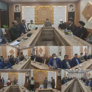 دیدار امام جمعه شهرستان خوسف و روسای ادارات با فرماندار خوسف
