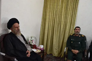 دیدار فرمانده جدید سپاه فتح با آیت الله ملک حسینی