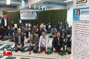 تجمع وکلا و قضات بسیج حقوق&zwnj;دان استان همدان در حمایت از مردم مظلوم غزه و فلسطین