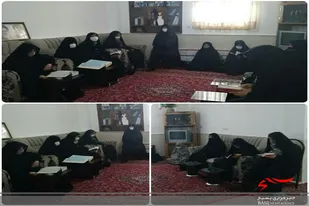 بسیجیان پایگاه حضرت آسیه (س) در سرخه از خانواده شهید طاهریان دیدار کردند