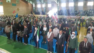 برگزاری گردهمایی بزرگ بسیجیان در شهرستان دالاهو