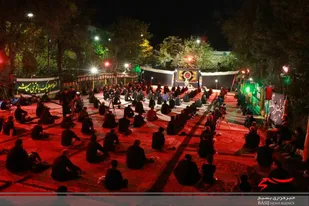 مراسم عزاداری شب نهم محرم الحرام هیئت رزمندگان اسلام در اراک