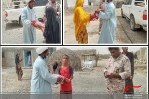 توزیع ۷۵ کیسه برنج در مناطق محروم عشایر نشین سیستان وبلوچستان