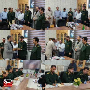 مراسم تکریم و معارفه فرمانده حوزه مقاومت بسیج دانش آموزی شهید فهمیده و کانون بسیج فرهنگیان کرخه