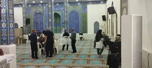 برپایی میز خدمت درمسجد امام حسن (ع) کوی سعدی ماهشهر