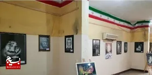 گشایش نمایشگاه حوض نقاشی در آغاجاری