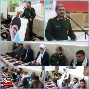 برگزاری مراسم دهه کرامت و بیعت بارهبری در روستای زلقی هندیجان
