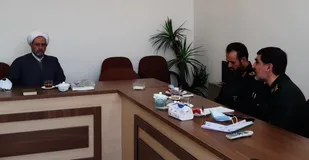 دیدار فرمانده سپاه استان سمنان با مسئول سازمان بسیج طلاب و روحانیون کشور
