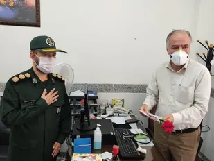 تجلیل فرمانده سپاه مهریز از کادر پزشکی شهرستان + تصاویر