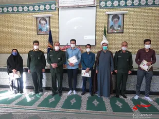 مراسم تجلیل از خبرنگاران شهرستان در ناحیه مقاومت بسیج فریدن برگزار گردید.