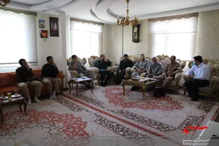 دیدار پاسداران واحد مهندسی و تخریب سپاه پاسداران با خانواده سردار شهید مصیب مرادی